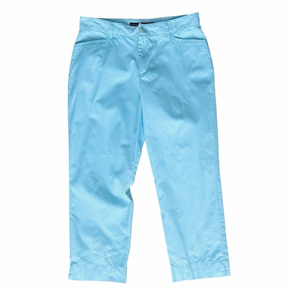 Ralph Lauren Sport Crop Light Blue Golf Cotton Pants 8